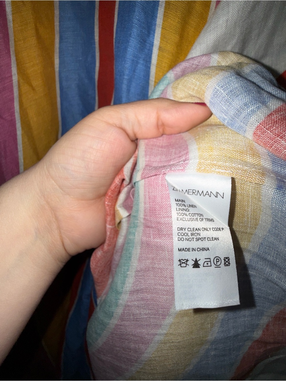 Zimmermann Multicolor Maxi Skirt with Curved Stripe Print size 1=6 US - Picture 7 of 7